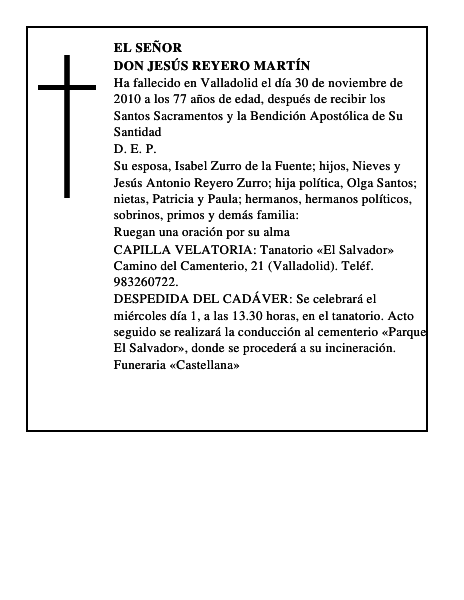 Don Jesús Reyero Martín