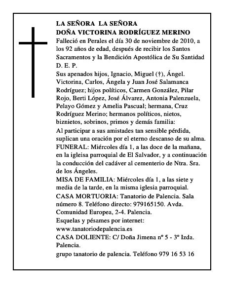 Doña Victorina Rodríguez Merino