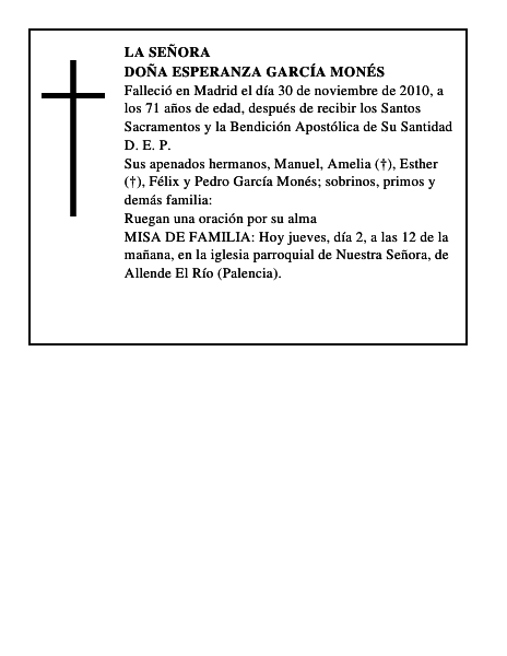 Doña Esperanza García Monés