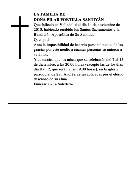 Doña Pilar Portilla Santiyán