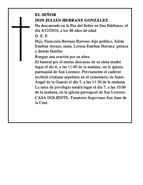 Don Julián Herranz González