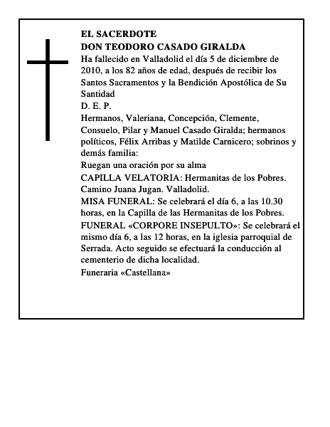 Don Teodoro Casado Giralda