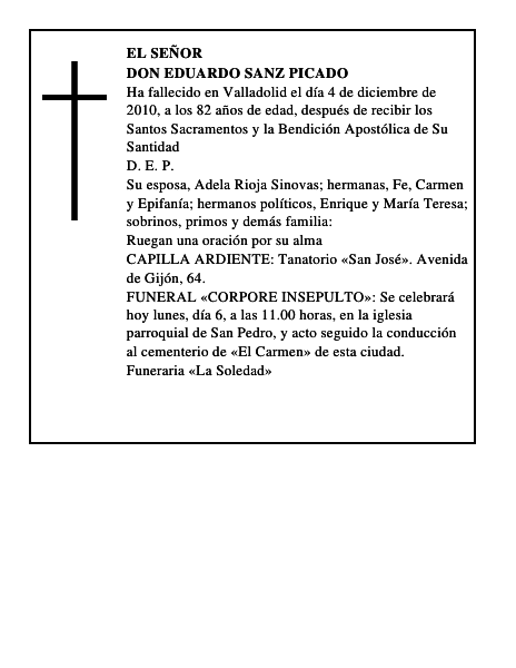 Don Eduardo Sanz Picado