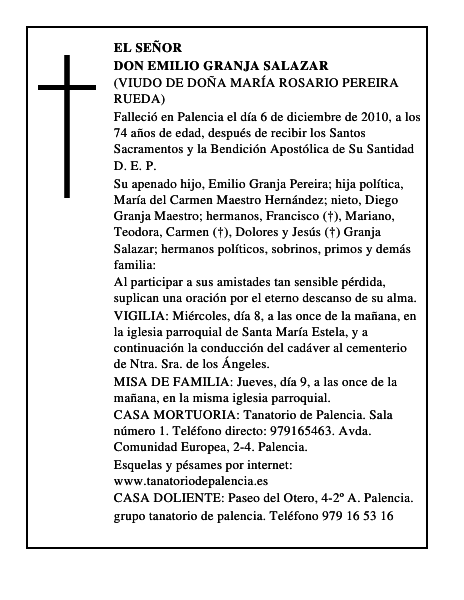 Don Emilio Granja Salazar