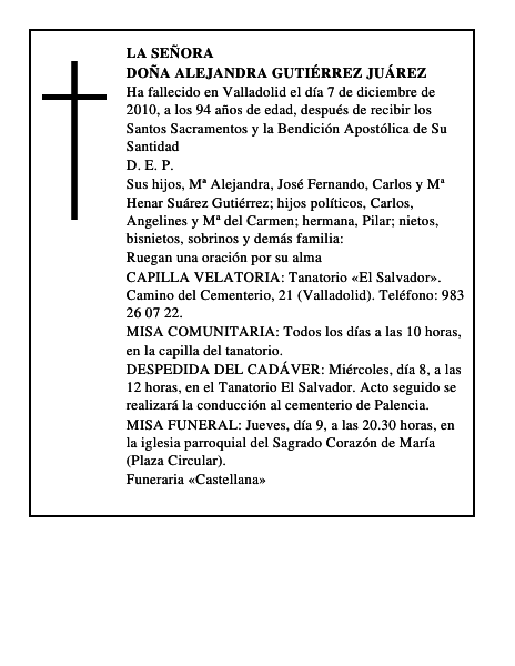 Doña Alejandra Gutiérrez Juárez