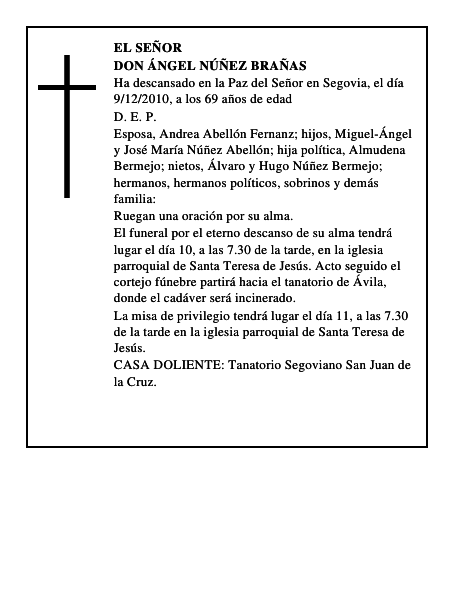 Don Ángel Núñez Brañas