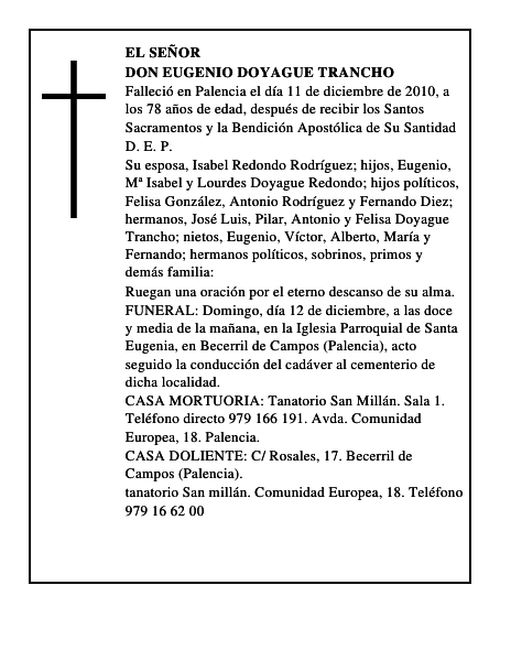 Don Eugenio Doyague Trancho