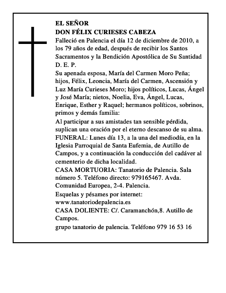 Don Félix Curieses Cabeza