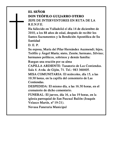 Don Teófilo Guijarro Otero