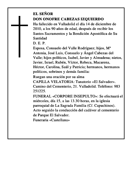 Don Onofre Cabezas Izquierdo