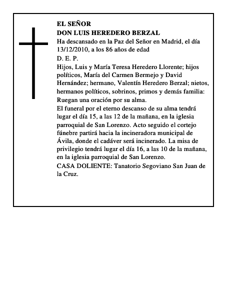Don Luis Heredero Berzal