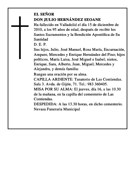 Don Julio Hernández Seoane