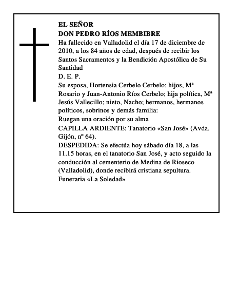 Don Pedro Ríos Membibre