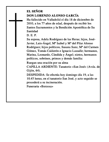 Don Lorenzo Alonso García