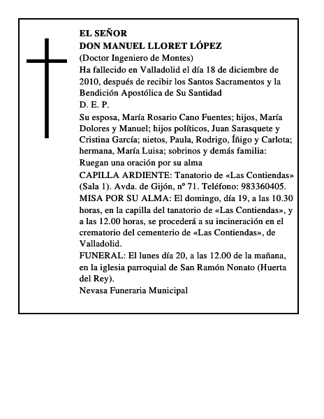 Don Manuel Lloret López
