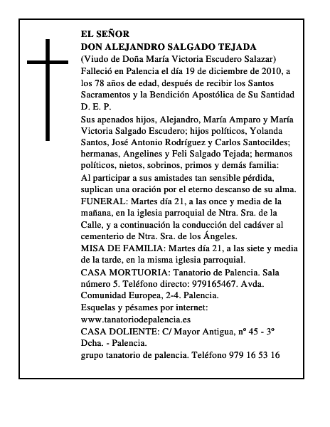 Don Alejandro Salgado Tejada