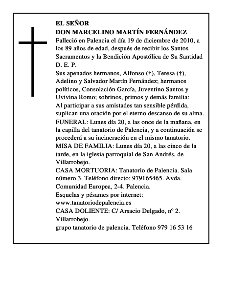 Don Marcelino Martín Fernández