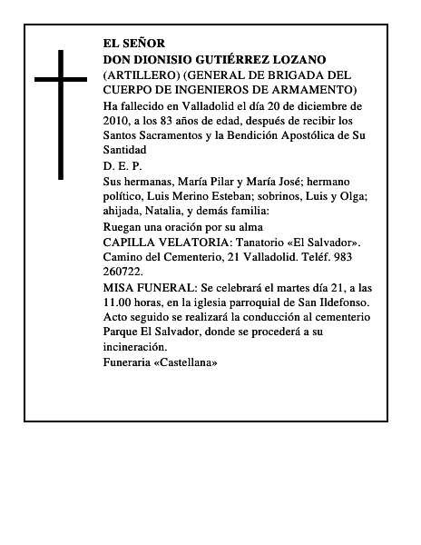 Don Dionisio Gutiérrez Lozano