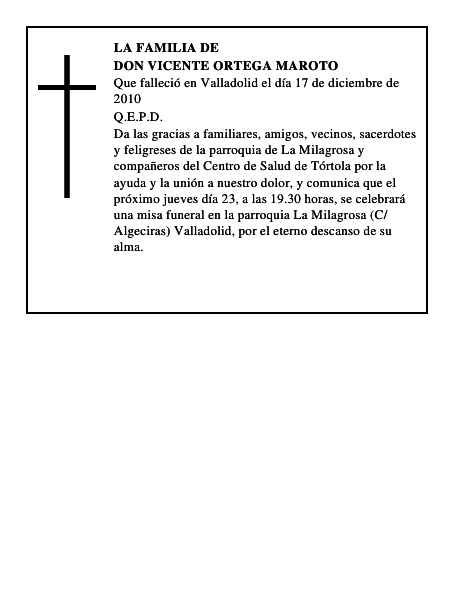 Don Vicente Ortega Maroto