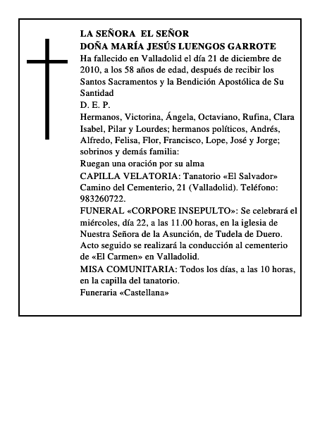Doña María Jesús Luengos Garrote