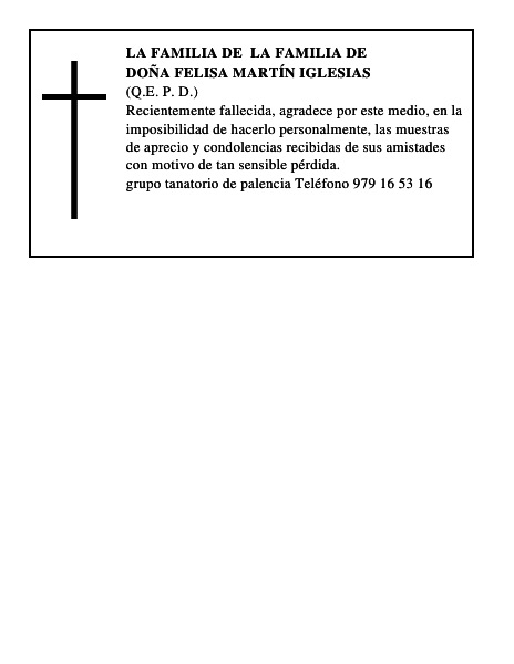 Doña Felisa Martín Iglesias