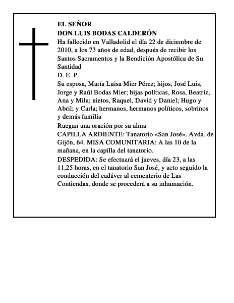 Don Luis Bodas Calderón