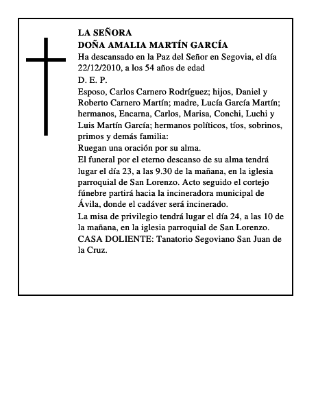 Doña Amalia Martín García