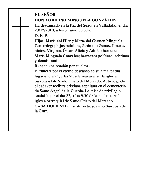 Don Agripino Minguela González