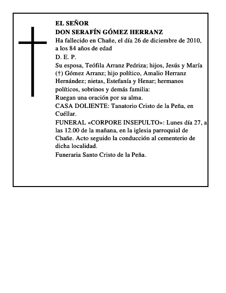 Don Serafín Gómez Herranz