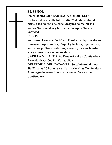 Don Horacio Barragán Morillo