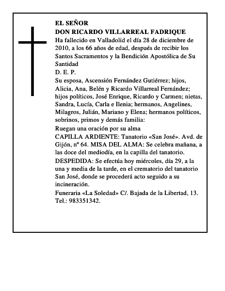 Don Ricardo Villarreal Fadrique