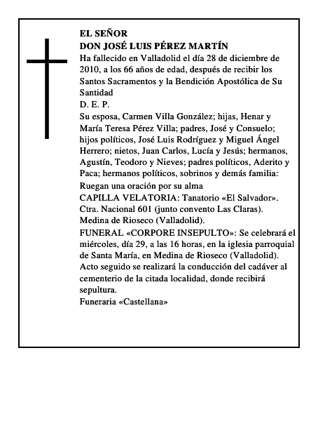 Don José Luis Pérez Martín