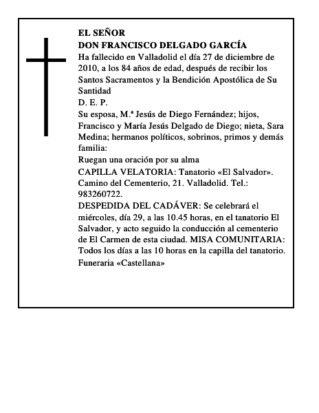 Don Francisco Delgado García