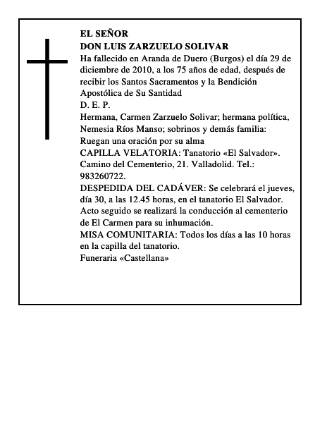 Don Luis Zarzuelo Solivar