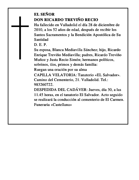 Don Ricardo Treviño Recio