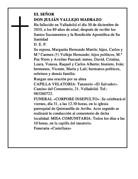 Don Julián Vallejo Madrazo