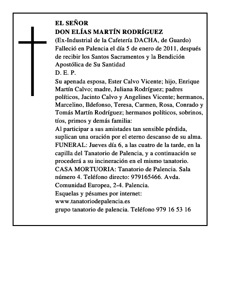 Don Elías Martín Rodríguez