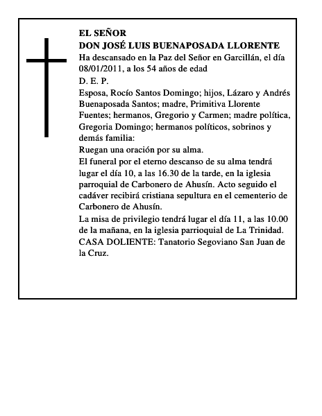 Don José Luis Buenaposada Llorente