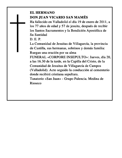 Don Juan Vicario San Mamés