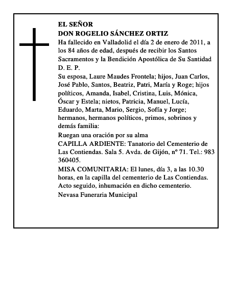 Don Rogelio Sánchez Ortiz