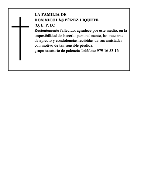 Don Nicolás Pérez Liquete