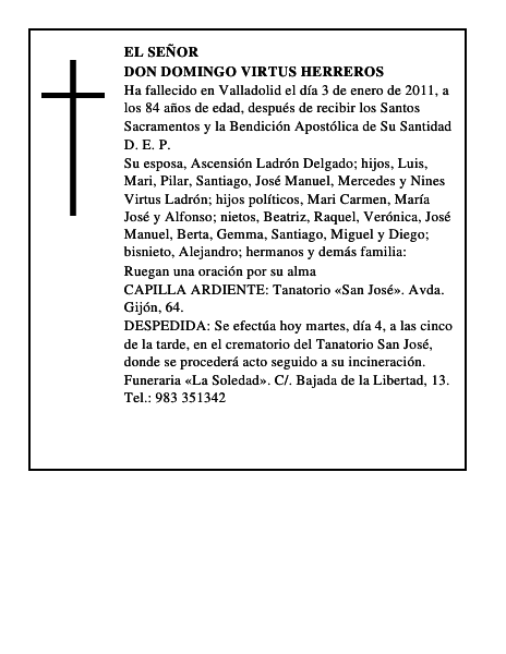 Don Domingo Virtus Herreros