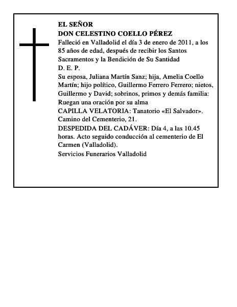Don Celestino Coello Pérez