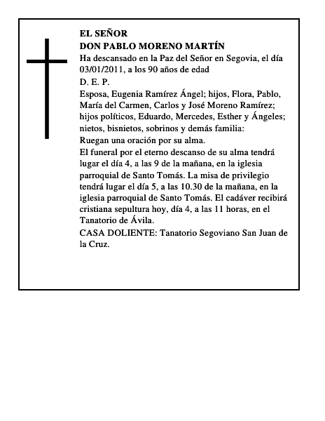 Don Pablo Moreno Martín