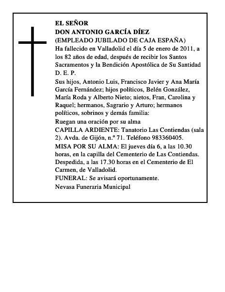 Don Antonio García Díez