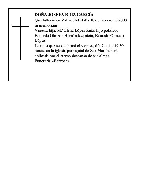 Doña Josefa Ruiz García
