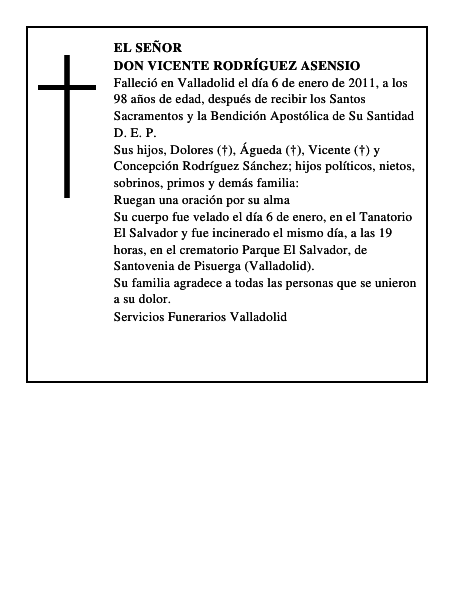 Don Vicente Rodríguez Asensio