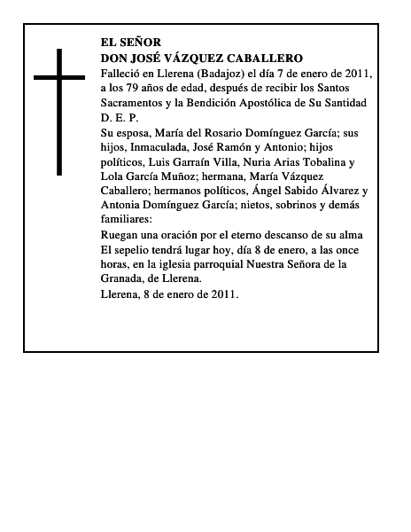Don José Vázquez Caballero