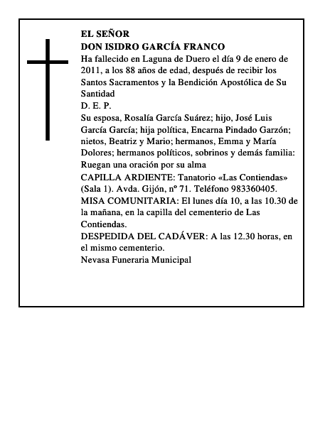 Don Isidro García Franco