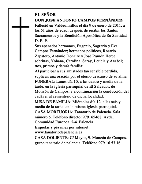 Don José Antonio Campos Fernández